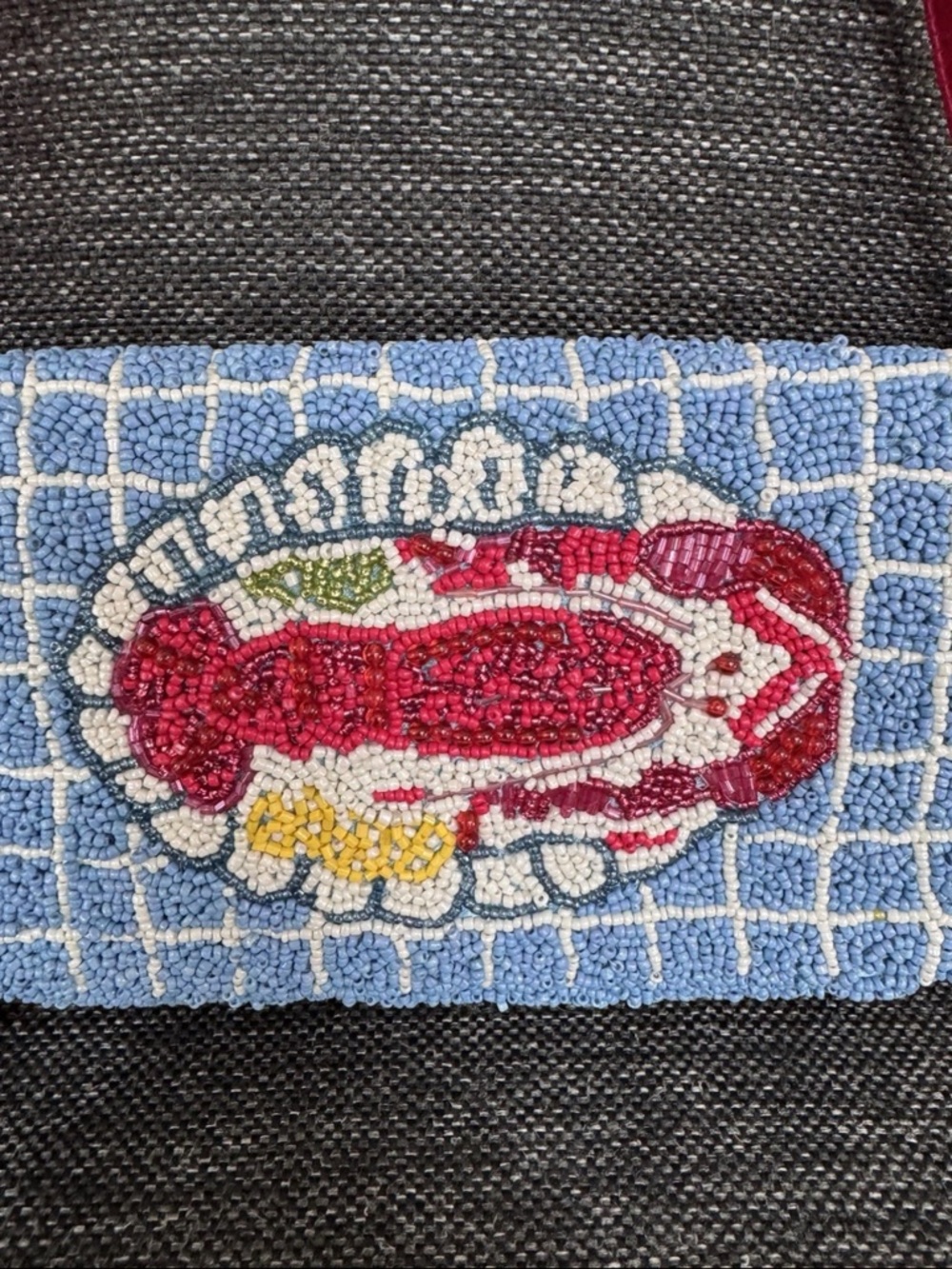 NWT Handmade Beaded Lobster Bag Butter Charm viral release India - Picture 2 of 8